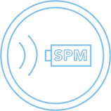 Givare SPM Neg Cirkel Himmelsbla Outline