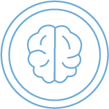 Hjarna Neg Cirkel Outline