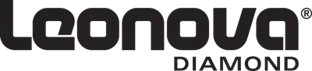 Leonova Diamond -kannettavan soittimen logo mustalla täytteellä.