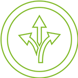 Flexibilitet Neg Cirkel Outline